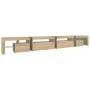 Mueble de TV con luces LED color roble Sonoma 290x36,5x40 cm de , Muebles TV - Ref: Foro24-3152804, Precio: 183,54 €, Descuen...