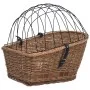 Cesta trasera de bicicleta con tapa sauce natural 55x31x36 cm de vidaXL, Cestas para bicicletas - Ref: Foro24-170903, Precio:...