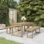 Set de comedor para jardín 3 pzas madera maciza pino impregnada de , Conjuntos de jardín - Ref: Foro24-3096621, Precio: 390,6...
