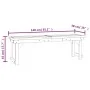 Set de comedor para jardín 3 pzas madera maciza pino impregnada de , Conjuntos de jardín - Ref: Foro24-3096621, Precio: 390,6...