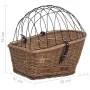 Cesta trasera de bicicleta con tapa sauce natural 55x31x36 cm de vidaXL, Cestas para bicicletas - Ref: Foro24-170903, Precio:...