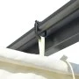 Pérgola con tejado retráctil acero color blanco crema 3x3 m de , Pérgolas, arcos y enrejados de jardín - Ref: Foro24-49325, P...