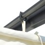 Pérgola con tejado retráctil acero color blanco crema 3x3 m de , Pérgolas, arcos y enrejados de jardín - Ref: Foro24-49325, P...