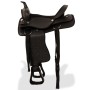 Montura occidental, cabezada y pechera cuero real 16" negra de , Monturas - Ref: Foro24-91353, Precio: 248,76 €, Descuento: %