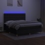 Cama box spring colchón y luces LED tela negro 180x200 cm de vidaXL, Camas y somieres - Ref: Foro24-3135775, Precio: 656,90 €...