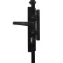 Puerta de valla con arco y 2 postes negra 105x204 cm de , Puertas de jardín - Ref: Foro24-145751, Precio: 168,19 €, Descuento: %