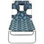 Klappliege mit Kopfkissen aus Stahl mit Blattmuster von , Liegen - Ref: Foro24-310334, Preis: 64,92 €, Rabatt: %