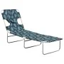 Klappliege mit Kopfkissen aus Stahl mit Blattmuster von , Liegen - Ref: Foro24-310334, Preis: 64,92 €, Rabatt: %