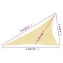 Toldo de vela HDPE beige 160 g/m² 3x4x5 m de , Sombrillas - Ref: Foro24-311146, Precio: 20,73 €, Descuento: %
