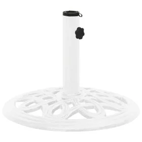 Base de sombrilla de hierro fundido blanco 40x40x32 cm de , Bases para sombrillas - Ref: Foro24-317766, Precio: 64,57 €, Desc...