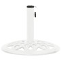 Base de sombrilla de hierro fundido blanco 40x40x32 cm de , Bases para sombrillas - Ref: Foro24-317766, Precio: 68,97 €, Desc...