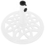 Base de sombrilla de hierro fundido blanco 40x40x32 cm de , Bases para sombrillas - Ref: Foro24-317766, Precio: 68,97 €, Desc...