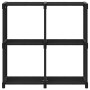 Estantería de 4 cubos de tela negra 69x30x72,5 cm de , Librerías y estanterías - Ref: Foro24-322598, Precio: 24,04 €, Descuen...