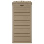 Cubo de basura exterior polipropileno marrón claro 41x41x86 cm de , Cubos de la basura y papeleras - Ref: Foro24-364172, Prec...