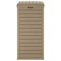 Light brown polypropylene exterior trash can 41x41x86 cm by , Garbage cans and trash cans - Ref: Foro24-364172, Price: 165,03...