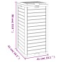 Cubo de basura exterior polipropileno marrón claro 41x41x86 cm de , Cubos de la basura y papeleras - Ref: Foro24-364172, Prec...