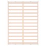 Estructura de cama doble de madera maciza blanco 135x190 cm de , Camas y somieres - Ref: Foro24-820837, Precio: 133,38 €, Des...