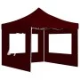Carpa plegable profesional y paredes aluminio rojo tinto 3x3m de , Carpas y cenadores - Ref: Foro24-45489, Precio: 224,75 €, ...