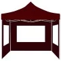 Carpa plegable profesional y paredes aluminio rojo tinto 3x3m de , Carpas y cenadores - Ref: Foro24-45489, Precio: 224,75 €, ...