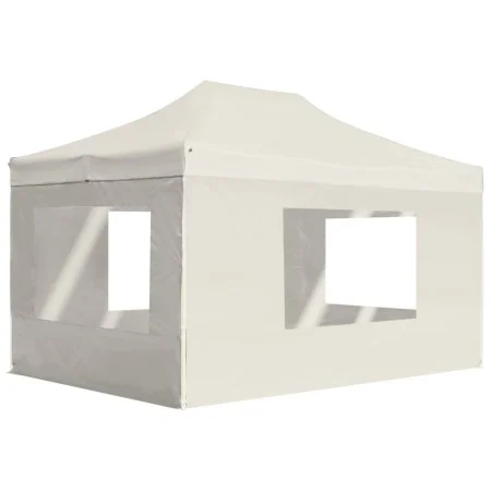 Carpa plegable profesional con paredes aluminio crema 4,5x3 m de , Carpas y cenadores - Ref: Foro24-45496, Precio: 290,57 €, ...