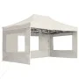 Carpa plegable profesional con paredes aluminio crema 4,5x3 m de , Carpas y cenadores - Ref: Foro24-45496, Precio: 290,57 €, ...
