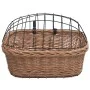 Cesta delantera de bicicleta con tapa sauce natural 50x45x35 cm de vidaXL, Cestas para bicicletas - Ref: Foro24-170902, Preci...