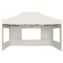 Carpa plegable profesional con paredes aluminio crema 4,5x3 m de , Carpas y cenadores - Ref: Foro24-45496, Precio: 307,40 €, ...