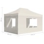 Carpa plegable profesional con paredes aluminio crema 4,5x3 m de , Carpas y cenadores - Ref: Foro24-45496, Precio: 307,40 €, ...