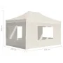 Carpa plegable profesional con paredes aluminio crema 4,5x3 m de , Carpas y cenadores - Ref: Foro24-45496, Precio: 290,57 €, ...