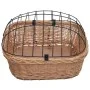 Cesta delantera de bicicleta con tapa sauce natural 50x45x35 cm de vidaXL, Cestas para bicicletas - Ref: Foro24-170902, Preci...