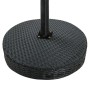 Mesa de jardín de ratán sintético negro 60,5x106 cm de , Mesas de jardín - Ref: Foro24-45856, Precio: 108,15 €, Descuento: %