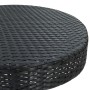 Mesa de jardín de ratán sintético negro 60,5x106 cm de , Mesas de jardín - Ref: Foro24-45856, Precio: 108,15 €, Descuento: %