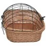 Cesta delantera de bicicleta con tapa sauce natural 50x45x35 cm de vidaXL, Cestas para bicicletas - Ref: Foro24-170902, Preci...