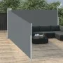 Toldo lateral retráctil gris antracita 140x1000 cm de , Sombrillas - Ref: Foro24-48486, Precio: 105,61 €, Descuento: %