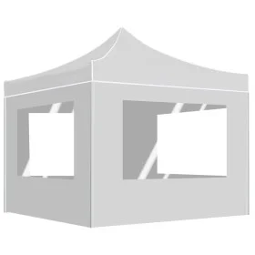 Carpa plegable profesional con paredes aluminio blanco 2x2 m de , Carpas y cenadores - Ref: Foro24-48934, Precio: 174,16 €, D...