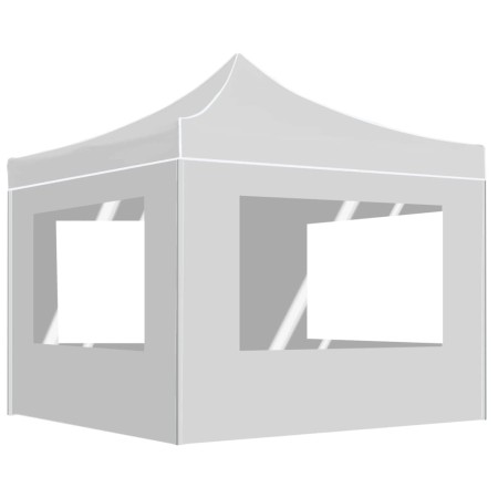 Carpa plegable profesional con paredes aluminio blanco 2x2 m de , Carpas y cenadores - Ref: Foro24-48934, Precio: 159,20 €, D...