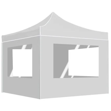Carpa plegable profesional con paredes aluminio blanco 2x2 m de , Carpas y cenadores - Ref: Foro24-48934, Precio: 174,16 €, D...
