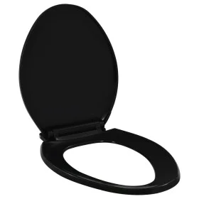 Tapa de inodoro de cierre suave y desenganche rápido negro de , Asientos de inodoros y bidés - Ref: Foro24-145020, Precio: 23...