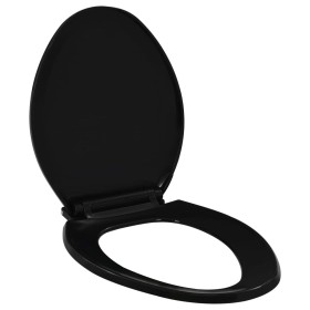 Tapa de inodoro de cierre suave y desenganche rápido negro de , Asientos de inodoros y bidés - Ref: Foro24-145020, Precio: 25...
