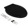 Tapa de inodoro de cierre suave y desenganche rápido negro de , Asientos de inodoros y bidés - Ref: Foro24-145020, Precio: 23...