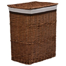 Cesto de la ropa sucia de sauce marrón de vidaXL, Cestas para ropa - Ref: Foro24-286979, Precio: 80,96 €, Descuento: %