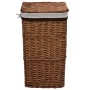 Cesto de la ropa sucia de sauce marrón de vidaXL, Cestas para ropa - Ref: Foro24-286979, Precio: 80,96 €, Descuento: %