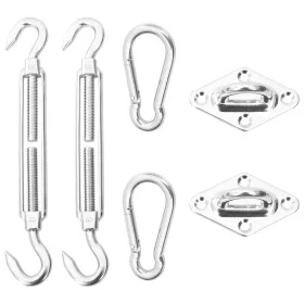 Mounting kit for sail awning 6 pieces stainless steel by , Accessories for awnings - Ref: Foro24-310250, Price: 21,37 €, Disc...