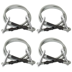 Cuerdas con mosquetón 4 unidades goma de , Acessorios para toldos - Ref: Foro24-310252, Precio: 21,73 €, Descuento: %