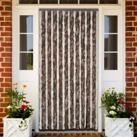 Cortina mosquitera beige y marrón claro chenilla 120x220 cm de , Mosquiteras para ventanas - Ref: Foro24-315122, Precio: 71,9...