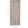 Cortina mosquitera beige y marrón claro chenilla 120x220 cm de , Mosquiteras para ventanas - Ref: Foro24-315122, Precio: 71,9...