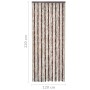 Cortina mosquitera beige y marrón claro chenilla 120x220 cm de , Mosquiteras para ventanas - Ref: Foro24-315122, Precio: 68,9...