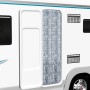 Cortina mosquitera de chenilla blanca y gris 120x220 cm de , Mosquiteras para ventanas - Ref: Foro24-315134, Precio: 69,64 €,...