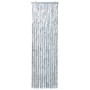 Cortina mosquitera de chenilla blanca y gris 120x220 cm de , Mosquiteras para ventanas - Ref: Foro24-315134, Precio: 69,64 €,...