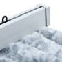 Cortina mosquitera de chenilla blanca y gris 120x220 cm de , Mosquiteras para ventanas - Ref: Foro24-315134, Precio: 69,64 €,...